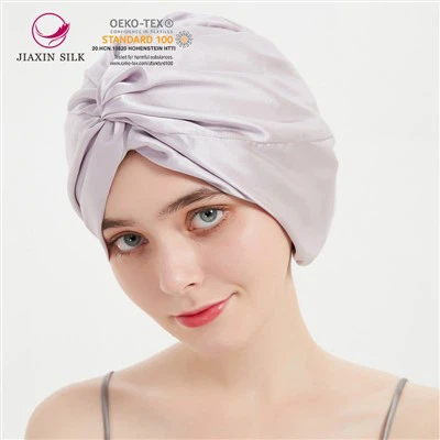 100% Mulberry Silk Bonnet doble lag